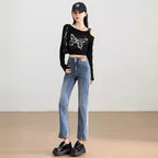 High Waist Slimming And Fashionable Design Popular Ankle-length Cigarette Pants