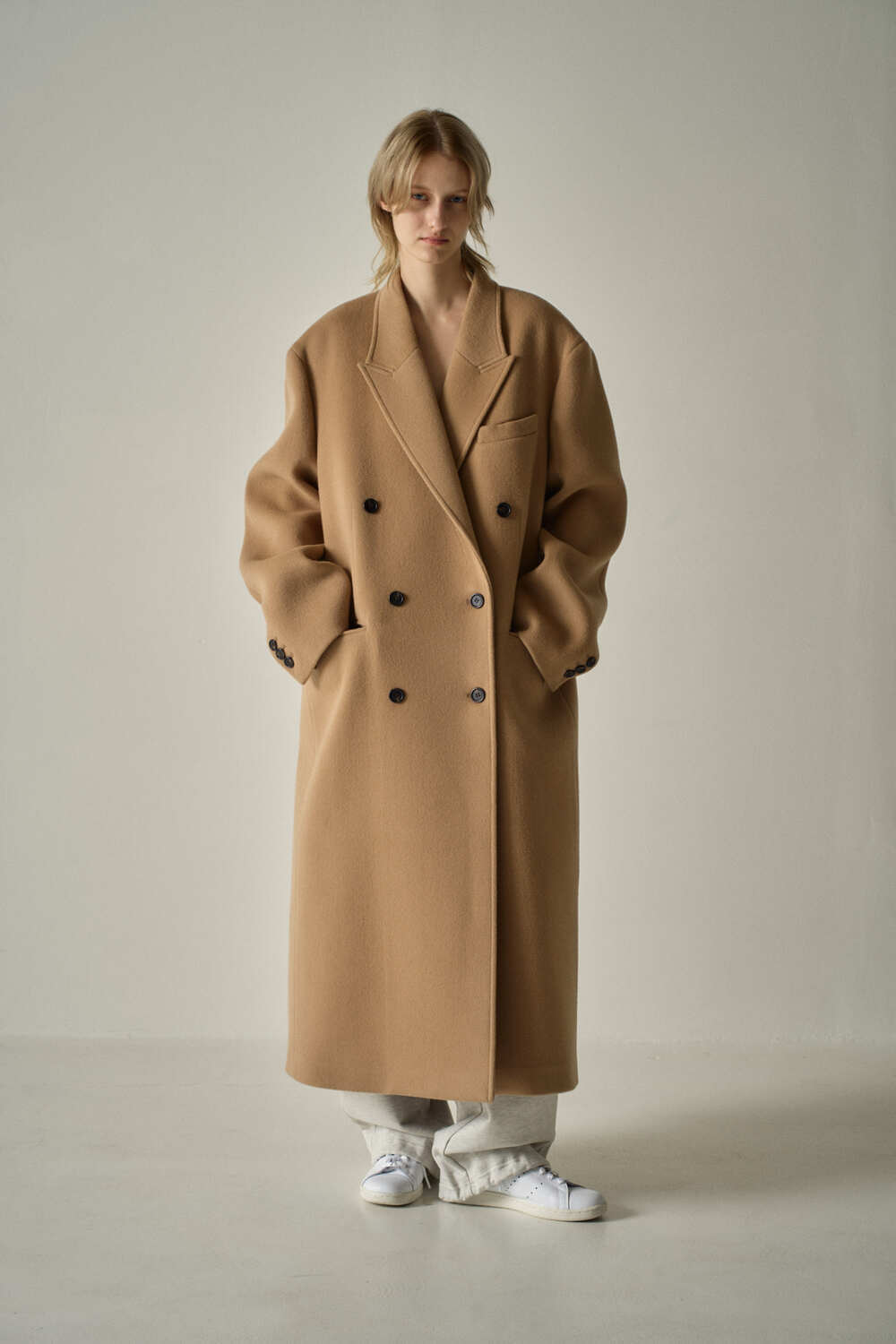 Loose And Lazy Style Thickened Woolen Coat