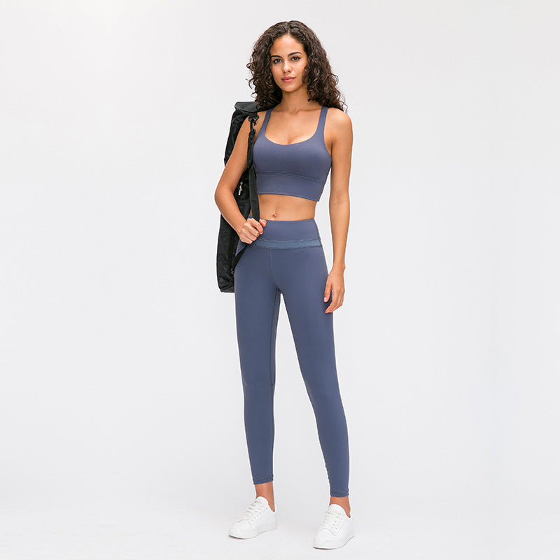 Sports bra fitness shockproof running bra without steel ring