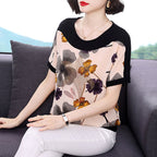 Women's Short-sleeved T-shirt Loose Slimming Top