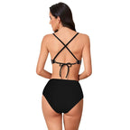 Striped One-piece Bikini Women's Swimsuit